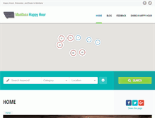 Tablet Screenshot of mthappyhour.com